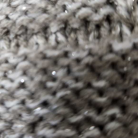 Lane Bryant sweater V front and back neck Size 14/16 silver thread interwoven - Picture 2 of 7